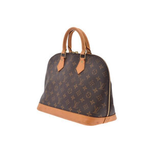Louis Vuitton leather brown Monogram handbag Alma